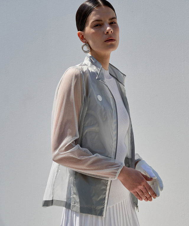 Anell Golf Airy Mesh Cool Jumper - Gray