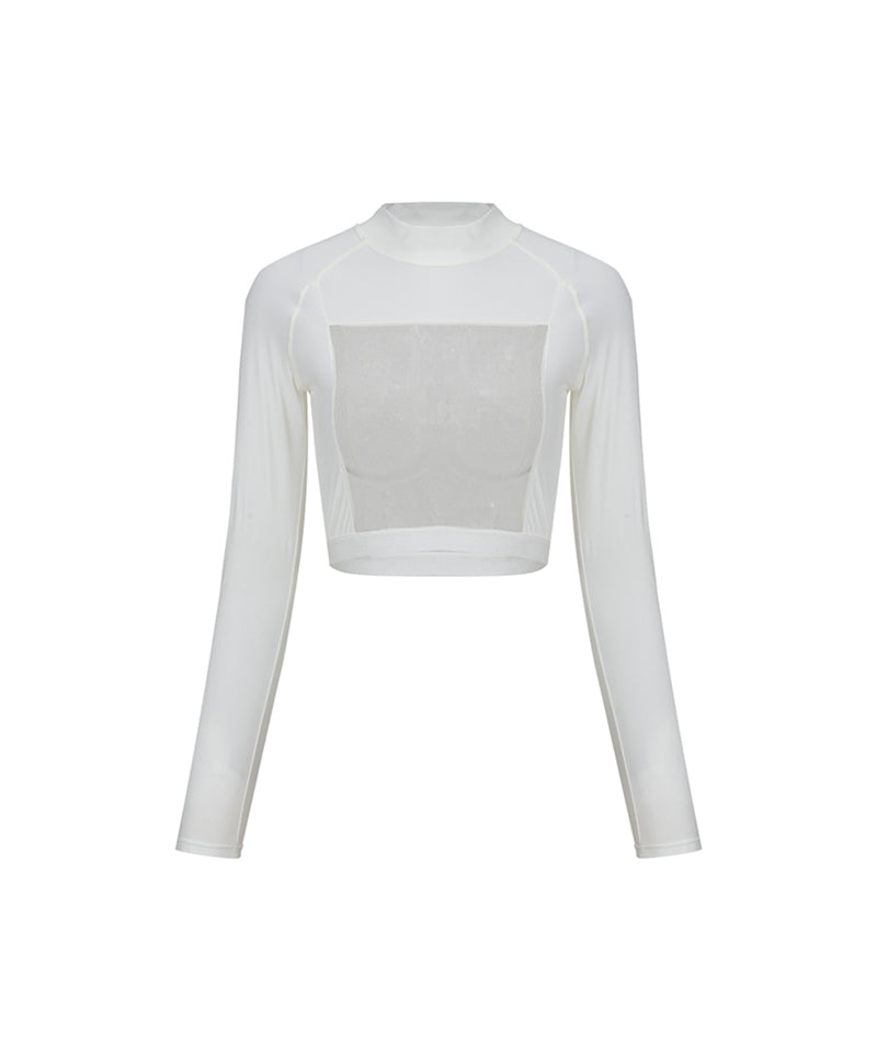 Anell Golf Coolness Mesh Polar Top - White