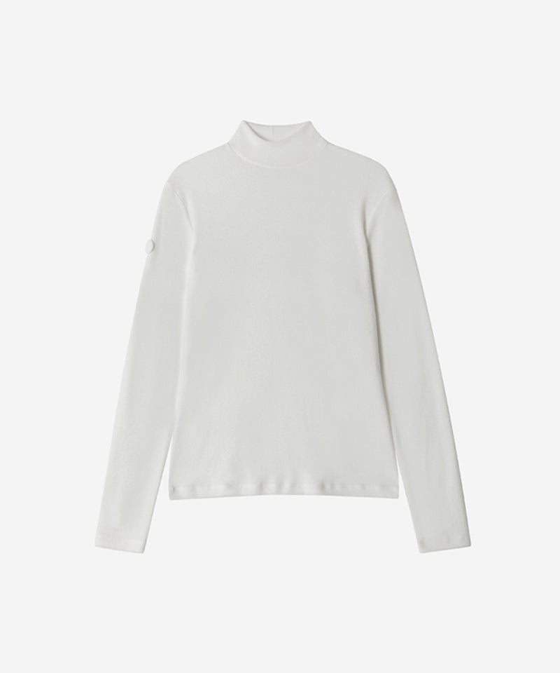 OBER Golf Heating Half Neck T-Shirt - White