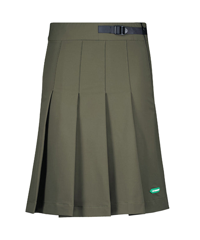LE SONNET Minimal Pleats Skirt - Khaki