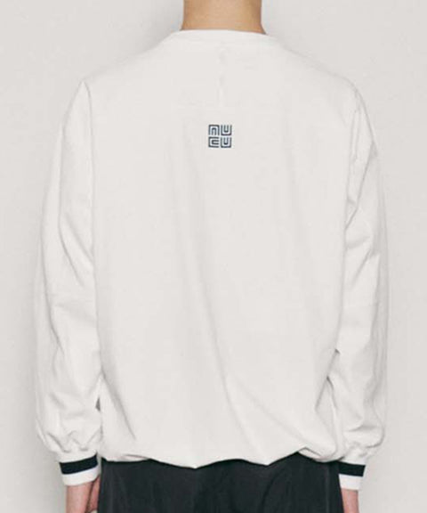 LENUCU Men String Anorak - White