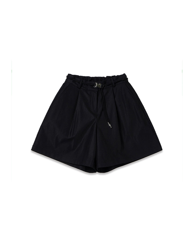 MACKY Golf: Pocket Logo Skirt Pants - Black