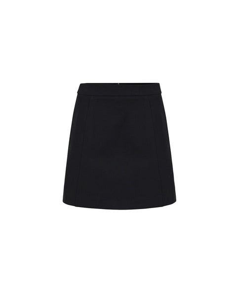 Anell Golf H Cotton Stitch Skirt - Black