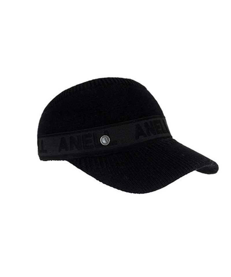 Anell Golf Warming Knit Visor - Black