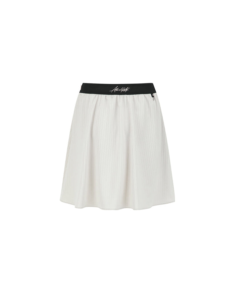 Anew Golf Women's SM Band Flare Skirt - Light Beige