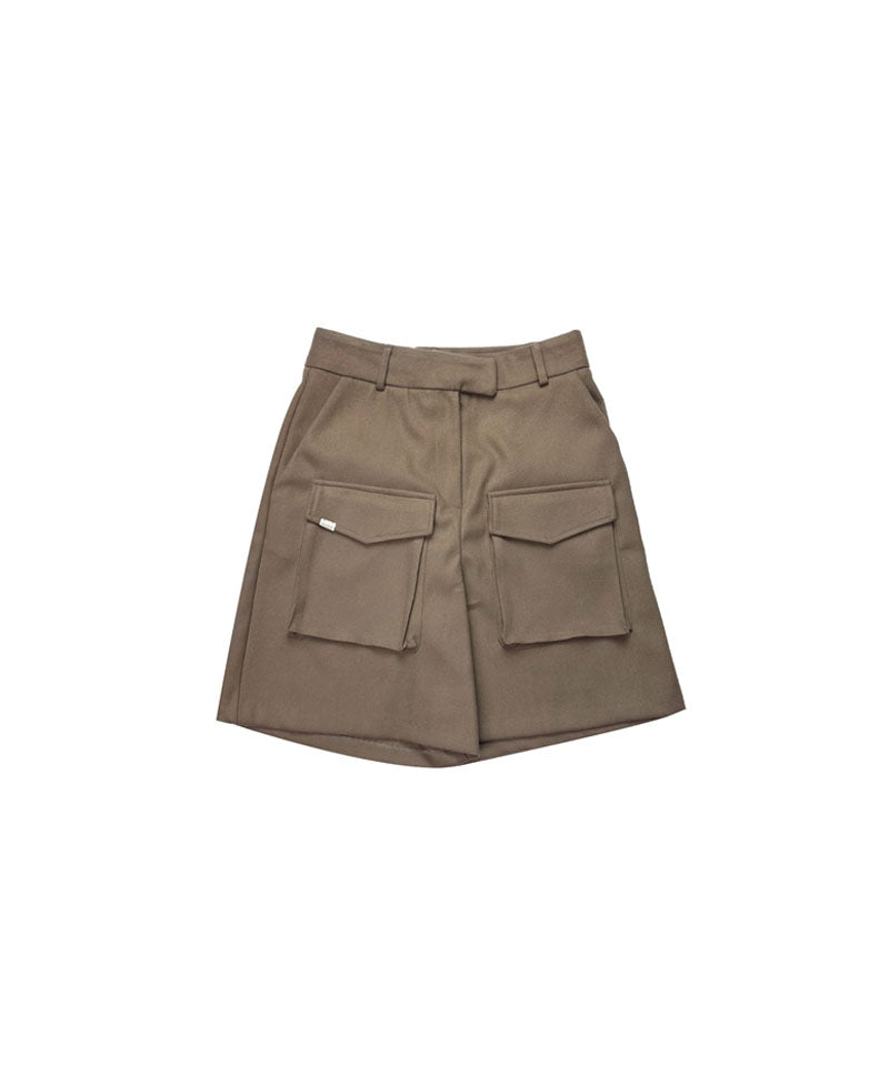 BENECIA 12 Fleece Pocket Shorts - Brown