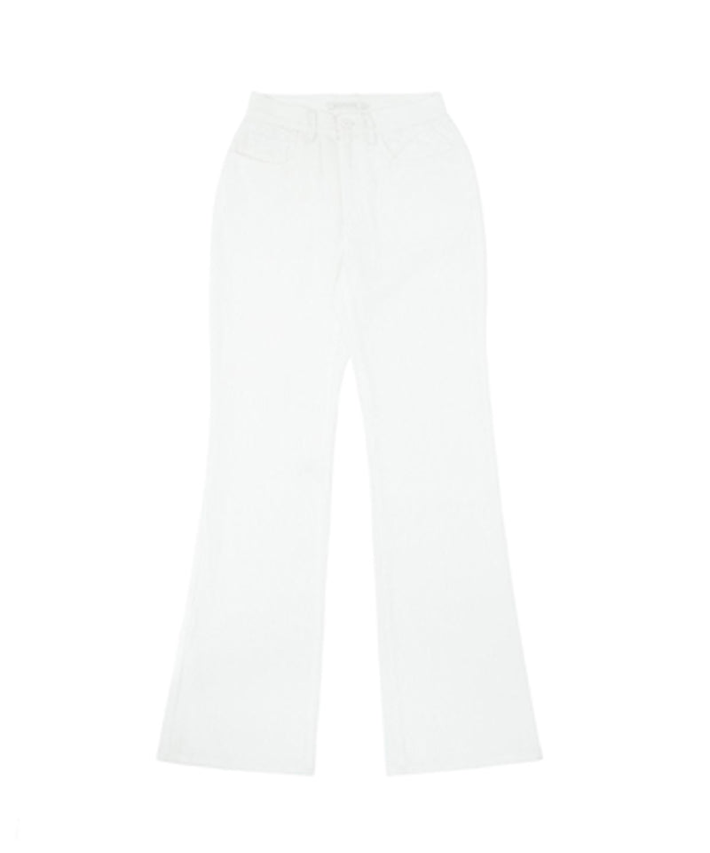 PIV'VEE Corduroy Bootcut Pants - Cloud White