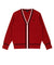 AVEN Wool Zip-Up Knit Cardigan - Red