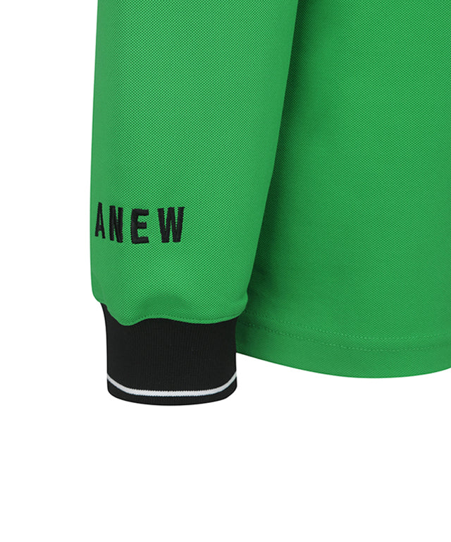 ANEW Golf: Men Back Big Logo Long T-Shirt - Green