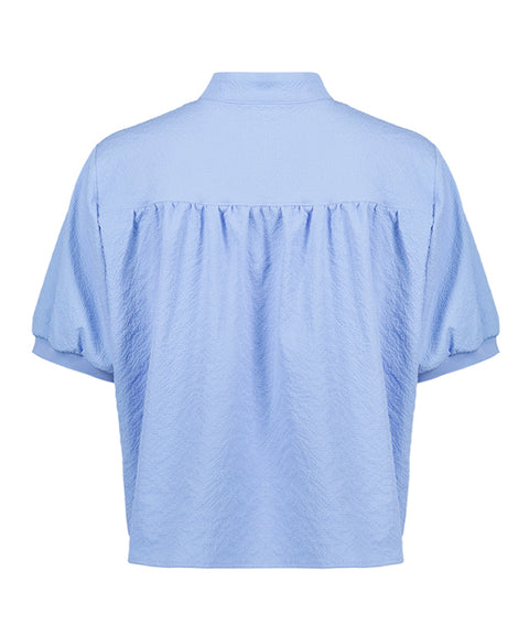 LE SONNET  Lovely Summer Blouse - Skyblue