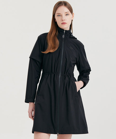 Vice Golf Atelier Women Long Rain JK - Black