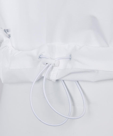 CREVE NINE: Sleeve Removable Field Anorak - White