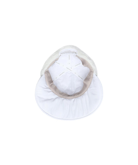 WideAngle: Co Quilted Modified Earflap Cap L - Off-White