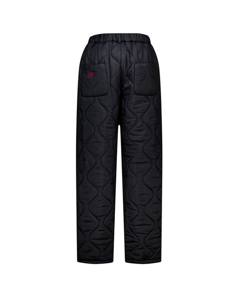 LE SONNET Quilted Pants - Black