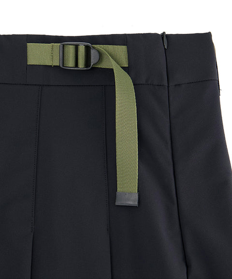 [SAMPLE SALE]LE SONNET Minimal Pleats Skirt - Black