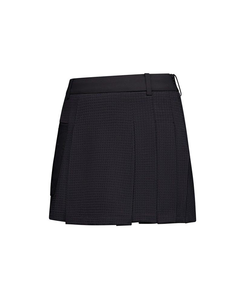 [Warehouse Sale] Amazing Cre Women's Tech Fleece Pleats Golf Skirt - Black