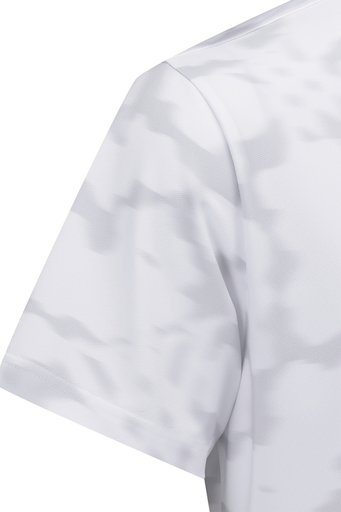 Men's FA Flower Pattern Short T-Shirt - Light Grey