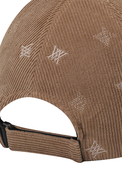 Unisex Corduroy Cap - Beige