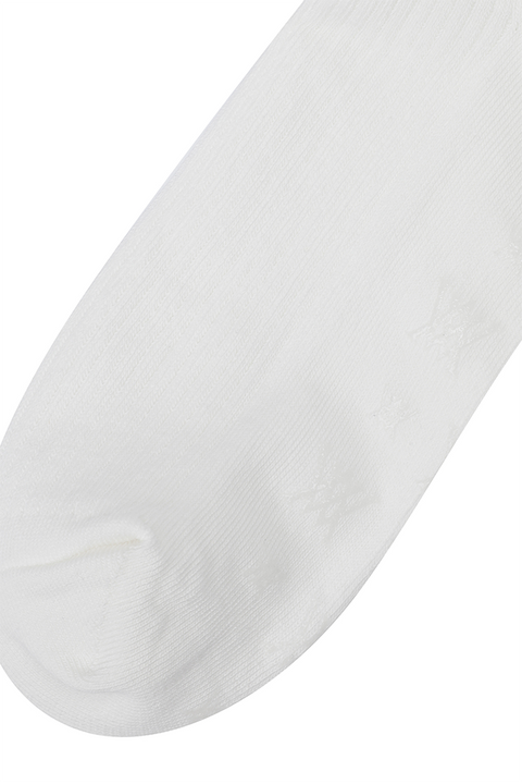 Women's Logo Point Knee Socks - Off White