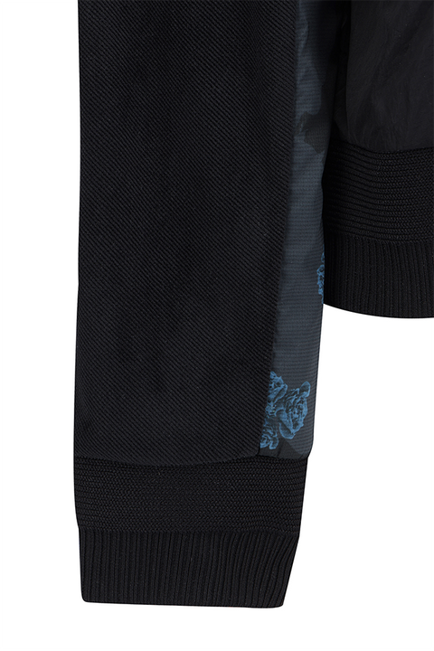 Women's FA Flower Pattern Sweatshirt - Black