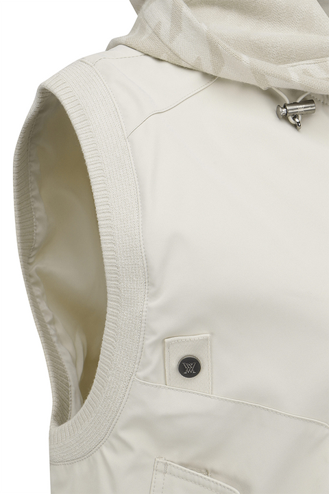 Women's FA Hooded Vest - Light Beige