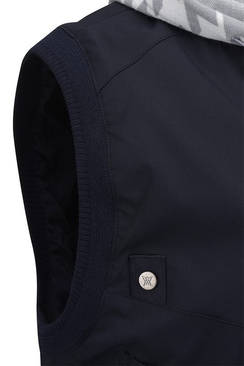 Women's FA Hooded Vest - Navy