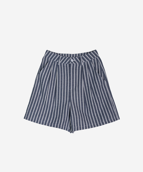 OBER Golf Belt Set Striped Belted Shorts - Blue
