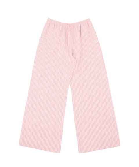PIV'VEE Easy Stripe Pants - Bubble Pink