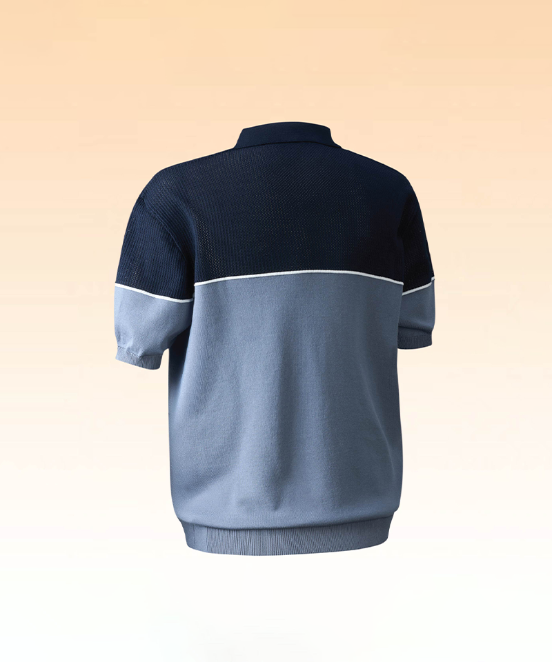 Men's Non-Clingy Perforated Cooling Half-Zip Knit - 3 Colors