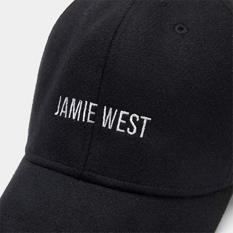 Jamie West Alex Wool Ball Cap - Black