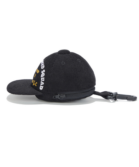 Jamie West Corduroy Trucker Ballcap Keyring - Black