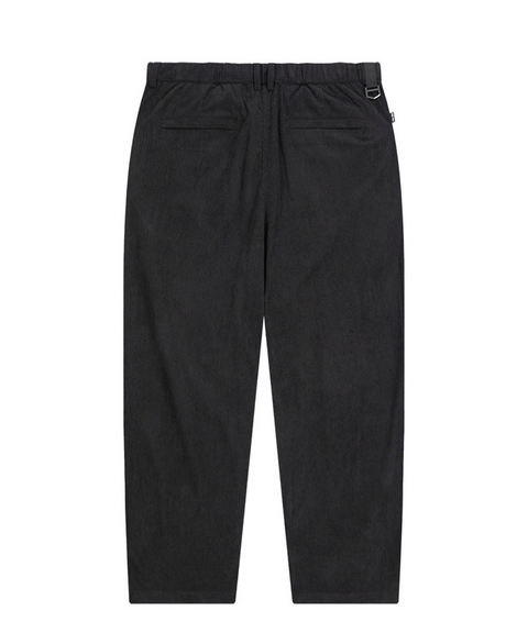Jamie West Corduroy Three Tuck Wide Pants - Black