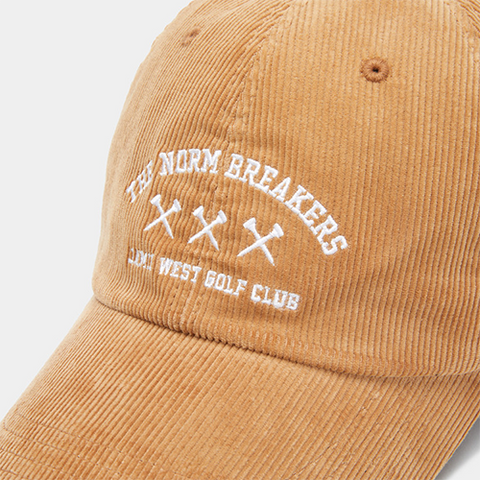 Jamie West Golfclub Corduroy Ball Cap - Beige