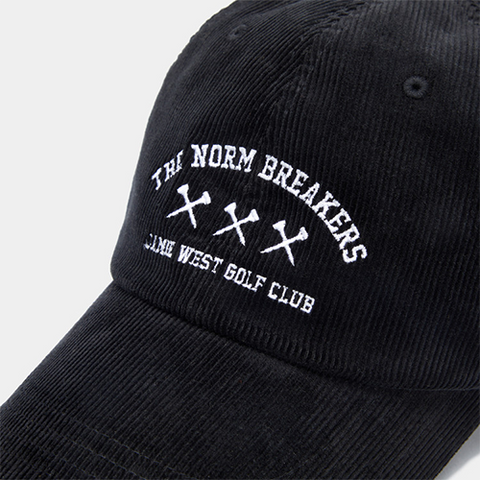 Jamie West Golfclub Corduroy Ball Cap - Black