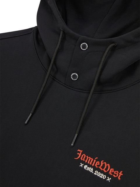 Jamie West Grave Snap Hoodie Sweatshirts - Black
