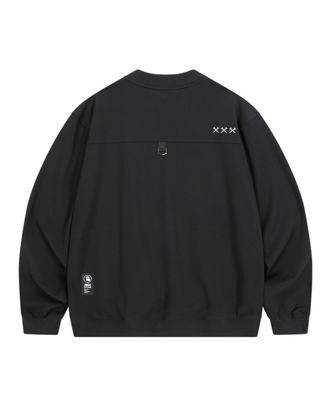 Jamie West Nick Mock-Neck Sweatshirts - Black