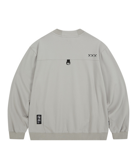 Jamie West Nick Mock-Neck Sweatshirts - Grey