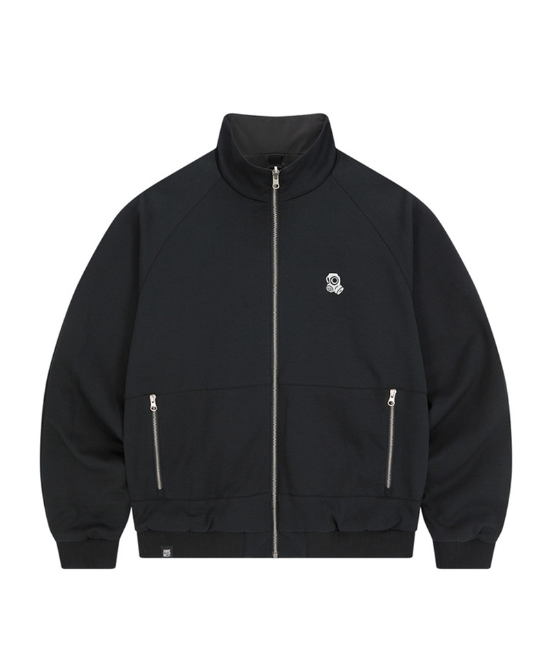 Jamie West Reversible Highneck Souvenir Jacket - Black