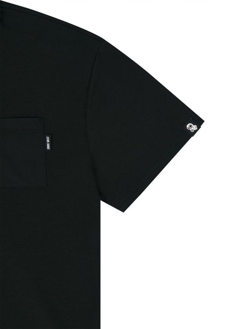 Jamie West Woven Combined Point P-Shirts - Black