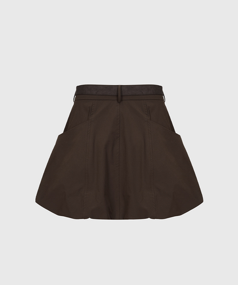 KANDINI Balloon Wind Skirt - Brown