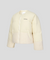 KANDINI Goose Down Wool-Blend Panel Jacket - Cream