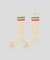KANDINI Ribbed Stripe Crew Socks - 2 Colors