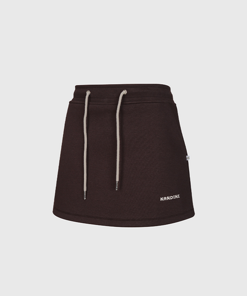 KANDINI Sweat Mini Skirt - Brown