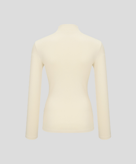 KANDINI Warm Half-neck T-Shirt - Lemon