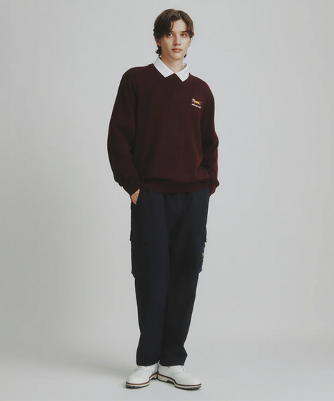 MCC Men's Crew Neck Sweater - Burgundy