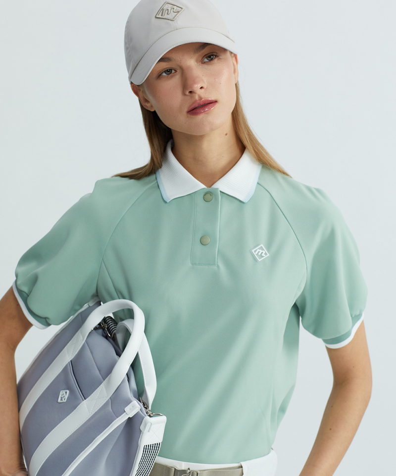 Monday Flow Women's Raglan Pique Top - Moss