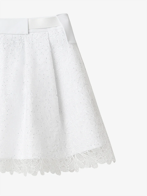 GFJ Golf Women's  Lace Layer Skirt - White