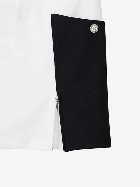 GFJ Golf Women's Side Open PK H Skirt - White