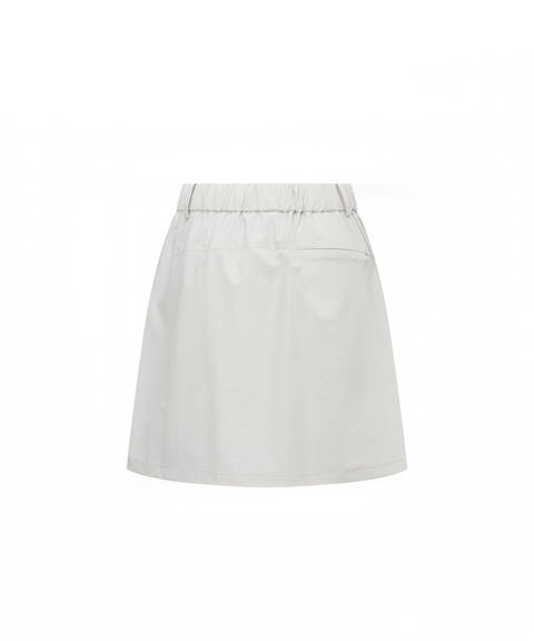 Monday Flow Slim Comfy Skirt - Light Gray