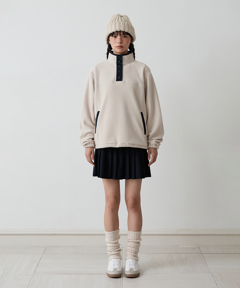 FORDI Snug Fleece Anorak - Beige